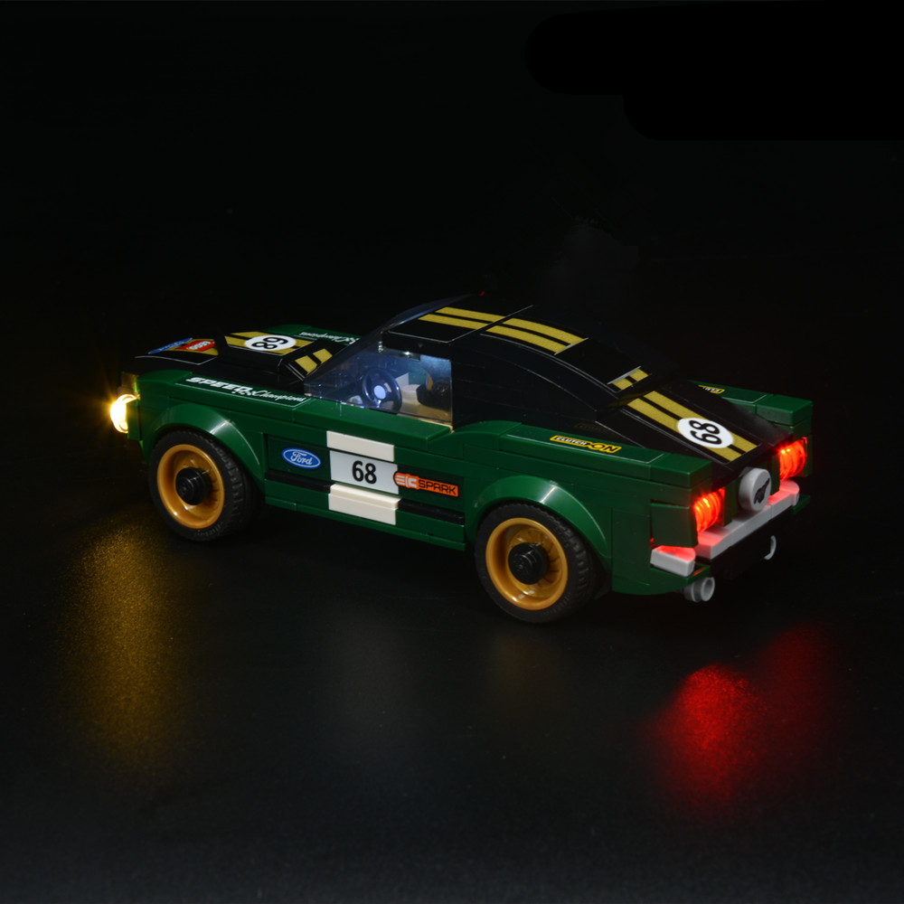 Ford Mustang Fastback 75884 LED Light Kit – Building Block Lighting | Power Brickz™
