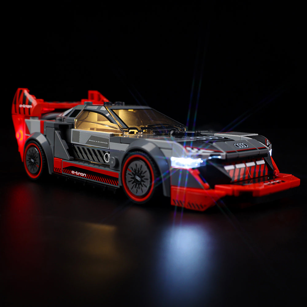 Audi S1 E-Tron Quattro Race Car 76921 LED Light Kit – Building Block Lighting | Power Brickz™