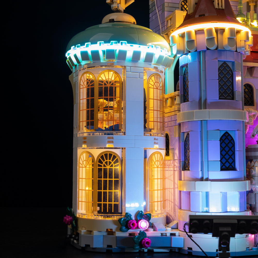 Beauty And The Beast Castle 43263 LED Light Kit – Building Block Lighting | Power Brickz™