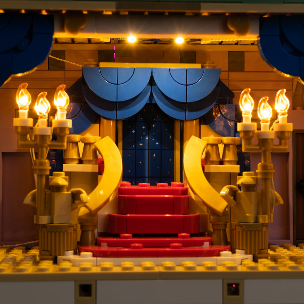 Beauty And The Beast Castle 43263 LED Light Kit – Building Block Lighting | Power Brickz™
