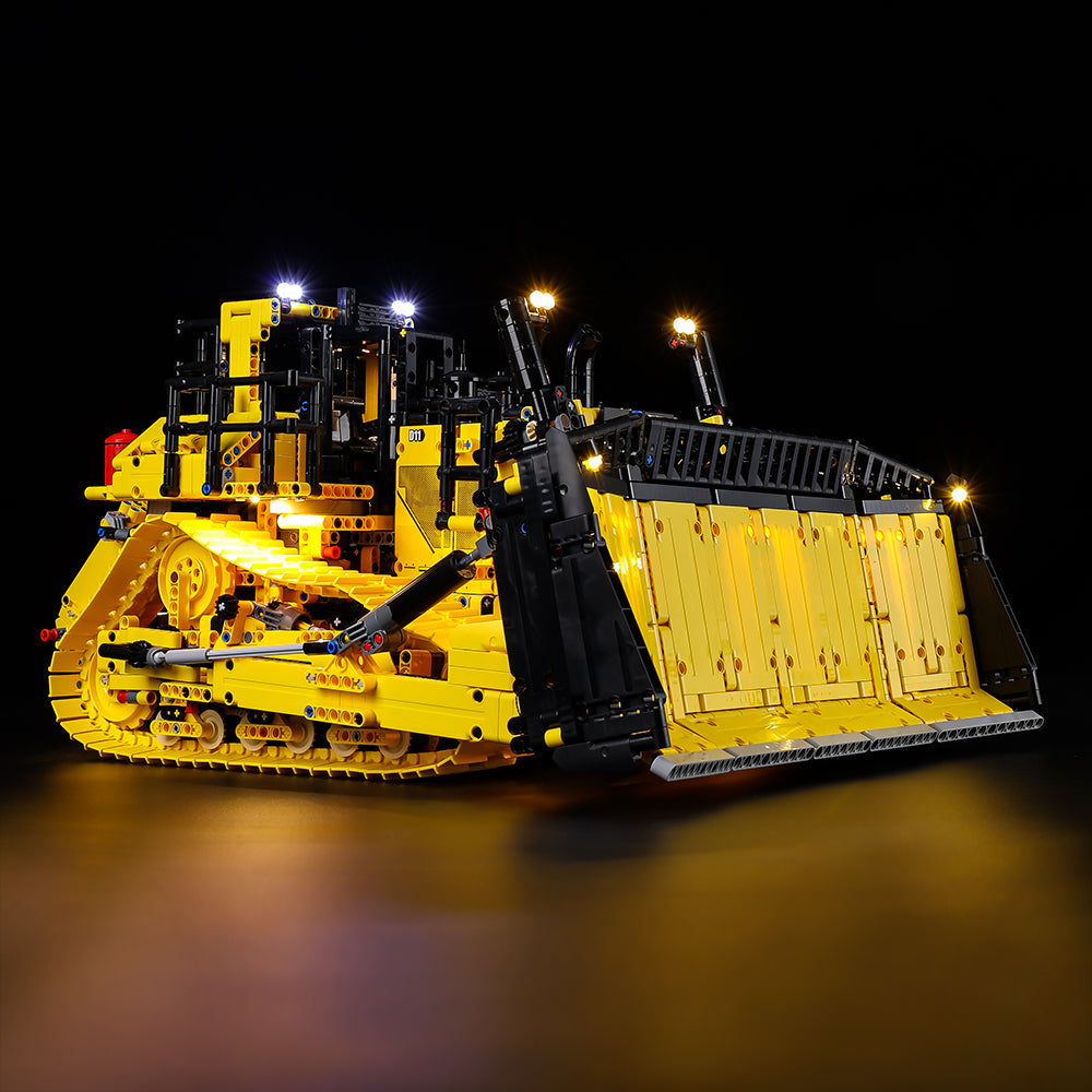 Cat D11 Bulldozer 42131 LED Light Kit – Building Block Lighting | Power Brickz™