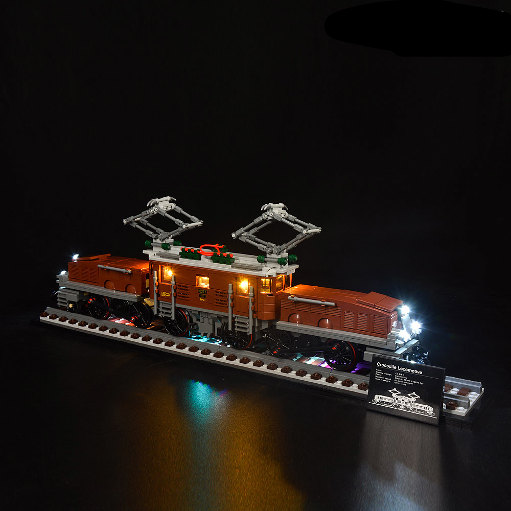 Crocodile Locomotive 10277 LED Light Kit – Building Block Lighting | Power Brickz™
