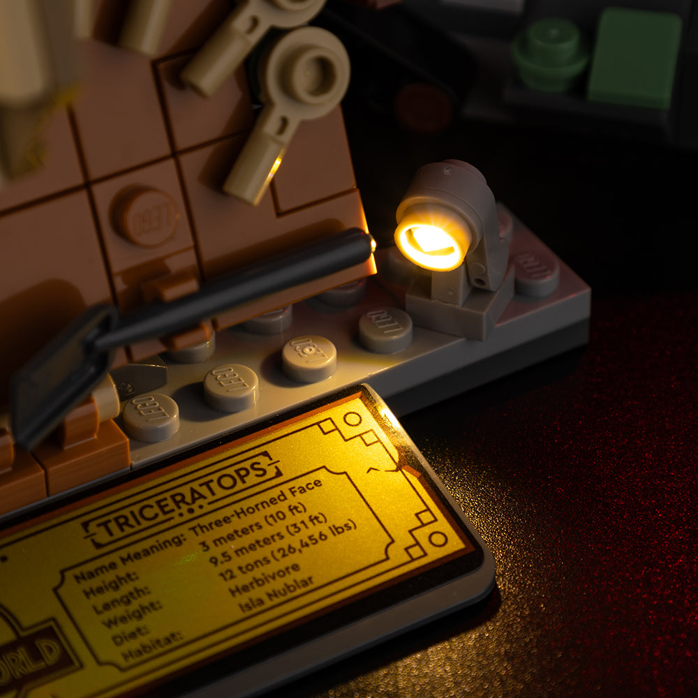 Dinosaur Fossils: Triceratops Skull 76969 LED Light Kit – Building Block Lighting | Power Brickz™