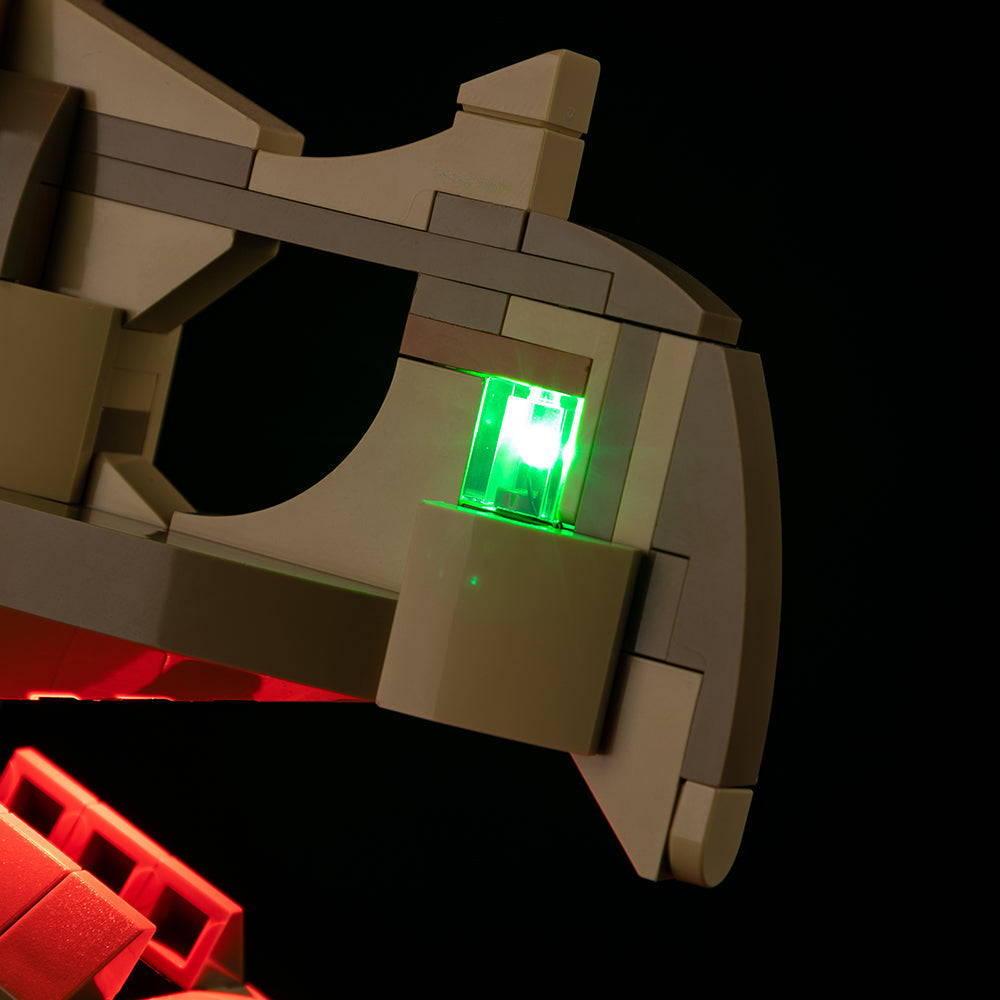 Dinosaur Fossils: Triceratops Skull 76969 LED Light Kit – Building Block Lighting | Power Brickz™