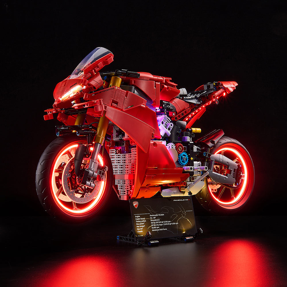 Ducati Panigale V4 S Motorcycle 42202 LED Light Kit – Building Block Lighting | Power Brickz™