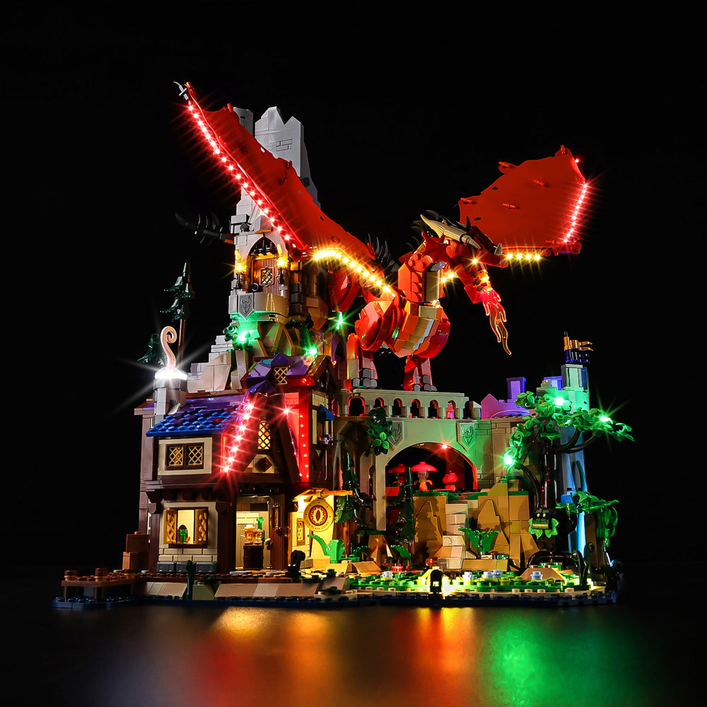 Dungeons & Dragons: Red Dragon's Tale 21348 LED Light Kit – Building Block Lighting | Power Brickz™