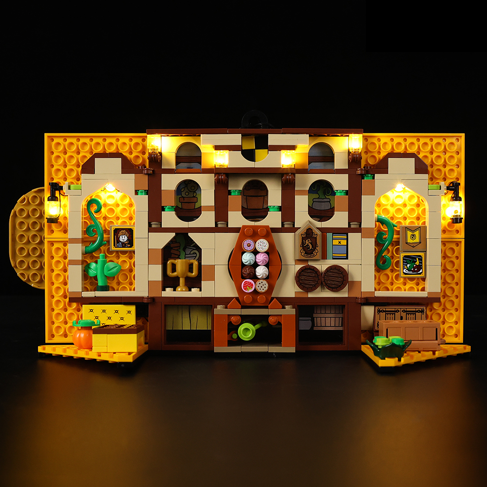 Hufflepuff House Banner 76412 LED Light Kit – Building Block Lighting | Power Brickz™