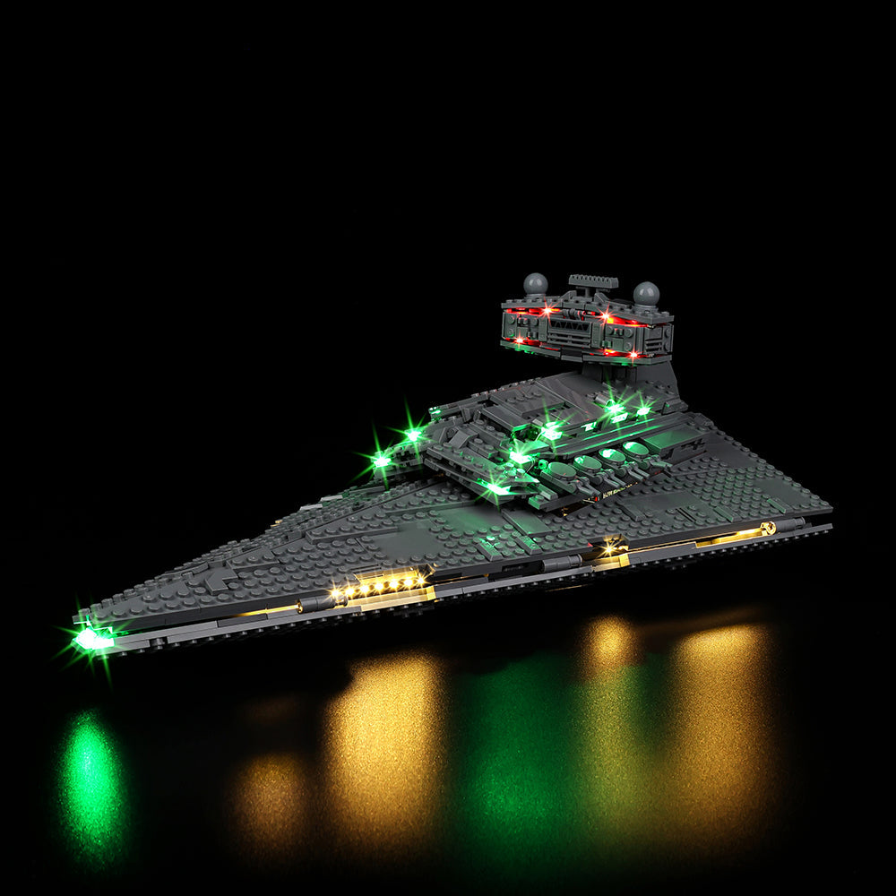 Imperial Star Destroyer 75394 LED Light Kit – Building Block Lighting | Power Brickz™