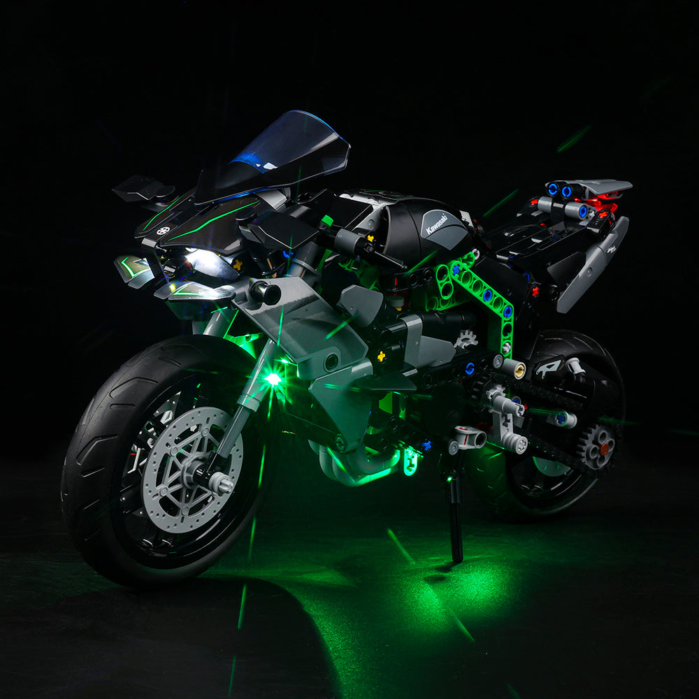 Kawasaki Ninja H2R Motorcycle 42170 LED Light Kit – Building Block Lighting | Power Brickz™