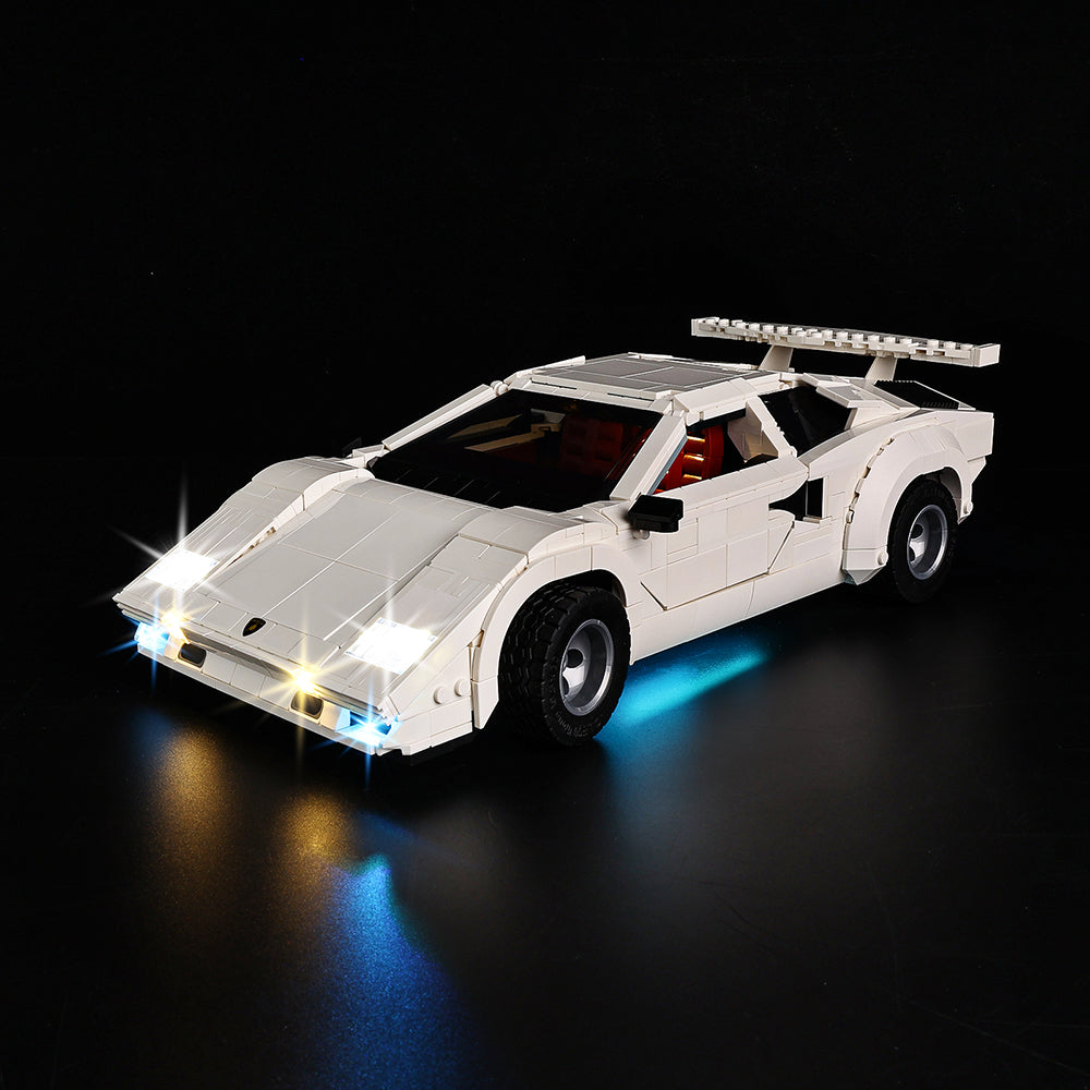 Lamborghini Countach 5000 Quattrovalvole 10337 LED Light Kit – Building Block Lighting | Power Brickz™