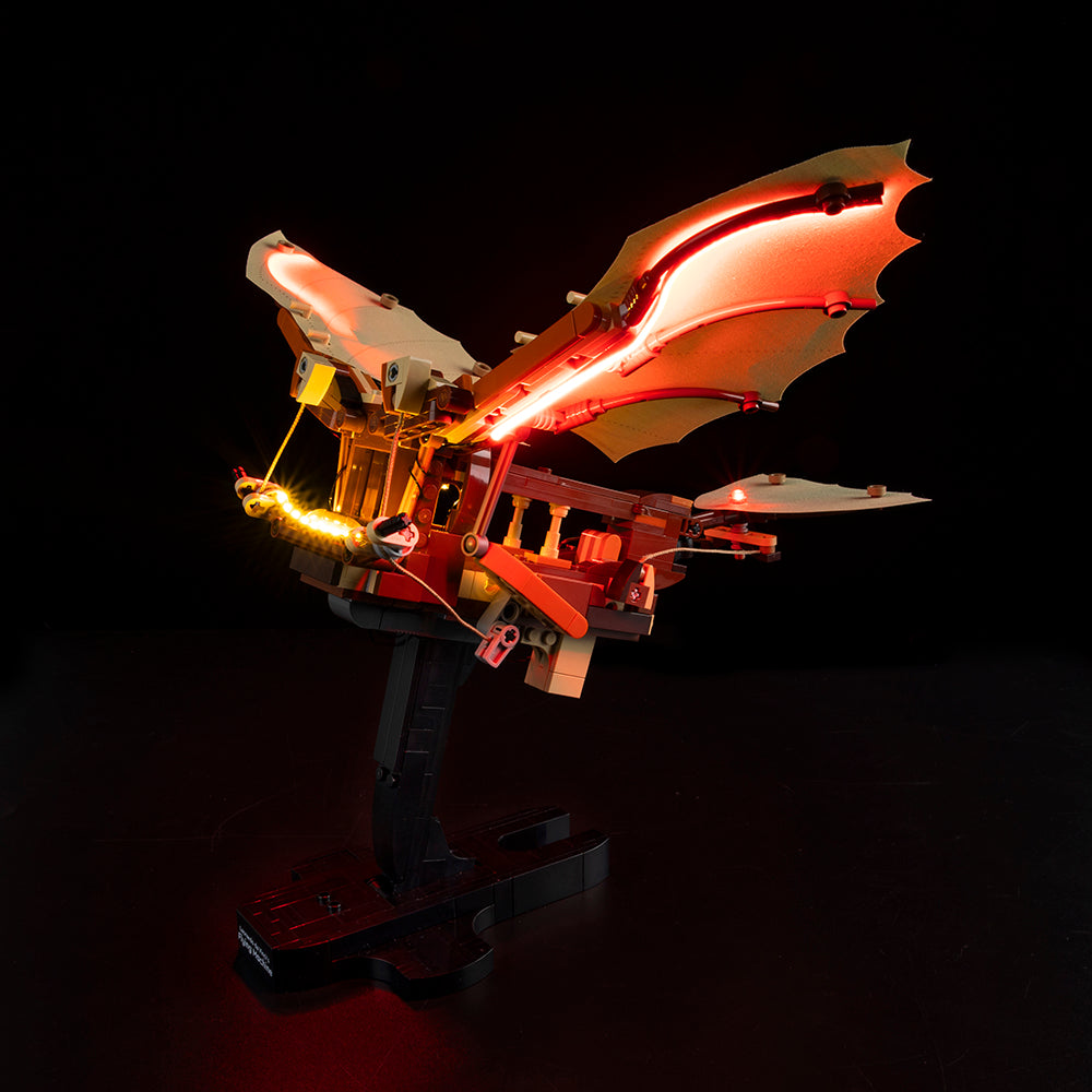 Leonardo Da Vinci's Flying Machine 10363 LED Light Kit – Building Block Lighting | Power Brickz™