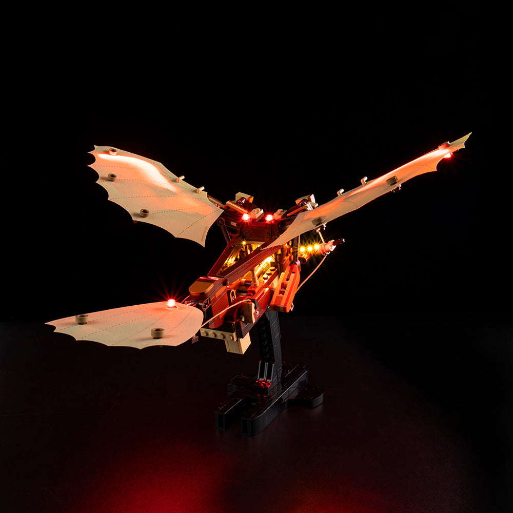 Leonardo Da Vinci's Flying Machine 10363 LED Light Kit – Building Block Lighting | Power Brickz™