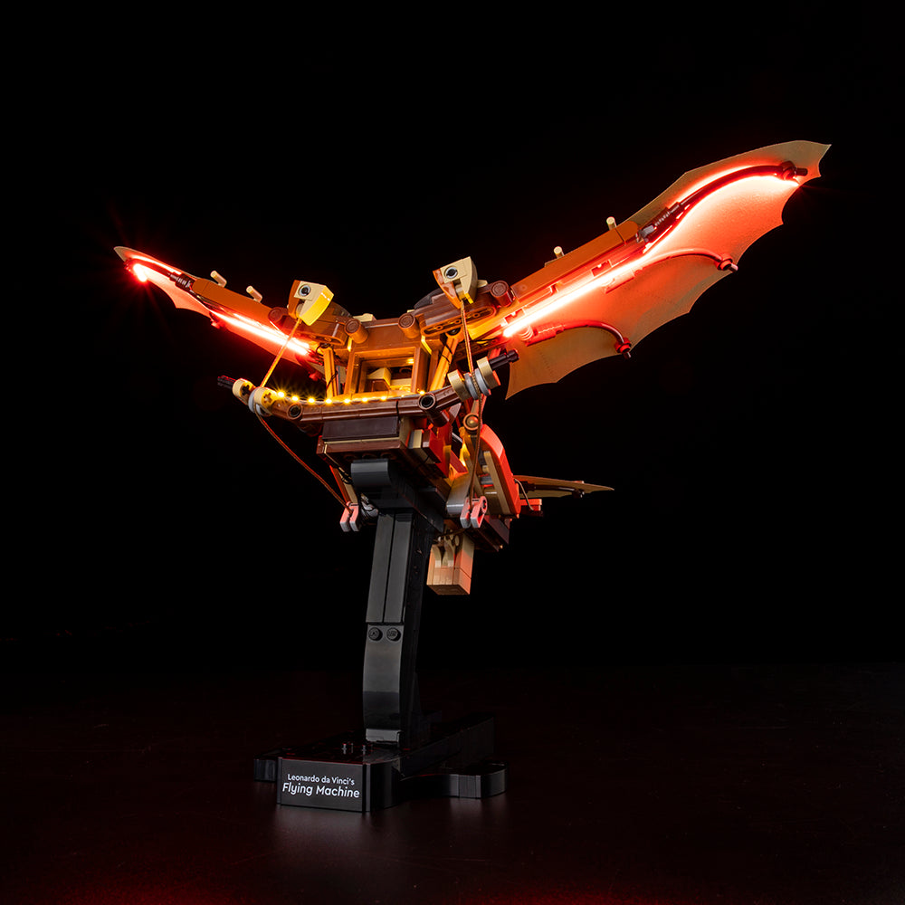 Leonardo Da Vinci's Flying Machine 10363 LED Light Kit – Building Block Lighting | Power Brickz™