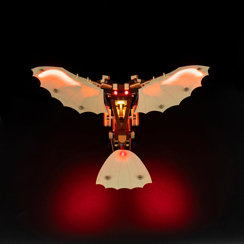 Leonardo Da Vinci's Flying Machine 10363 LED Light Kit – Building Block Lighting | Power Brickz™