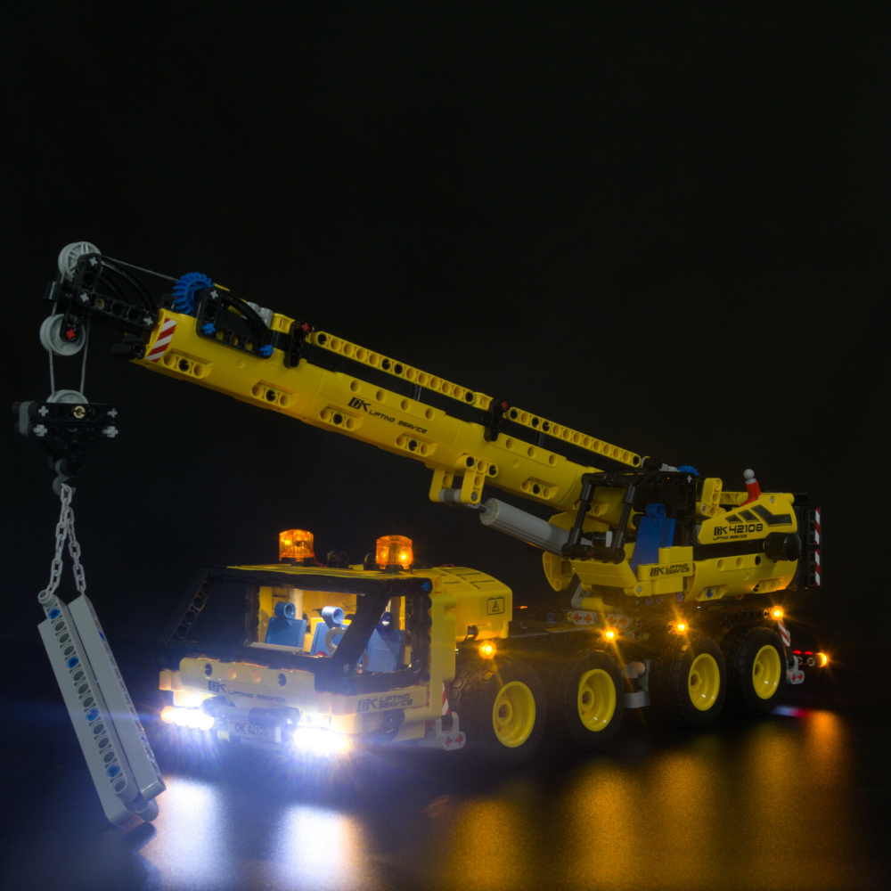 Mobile Crane 42108 LED Light Kit – Building Block Lighting | Power Brickz™