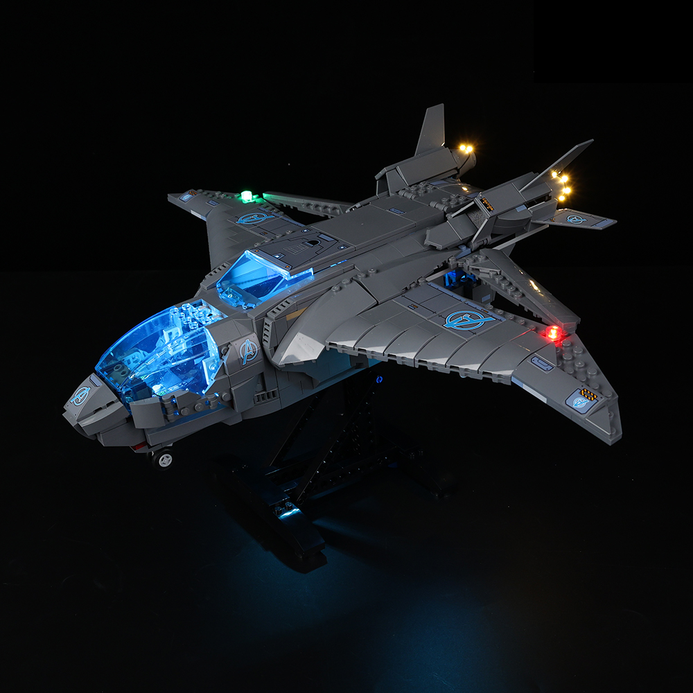 The Avengers Quinjet 76248 LED Light Kit – Building Block Lighting | Power Brickz™