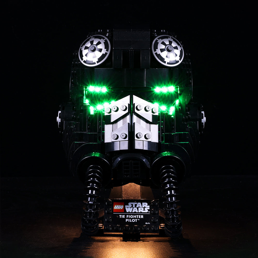 TIE Fighter Pilot Helmet 75274 LED Light Kit – Building Block Lighting | Power Brickz™