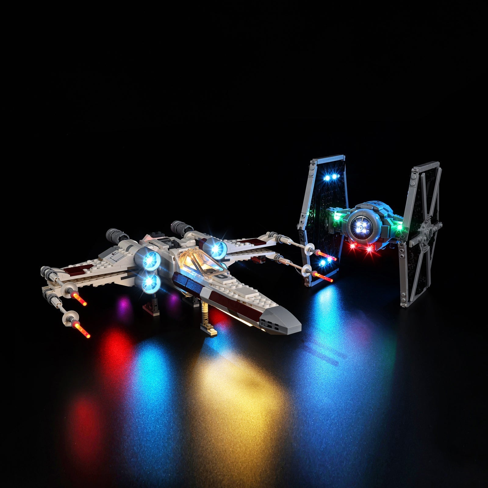 TIE Fighter & X-Wing Mash-Up 75393 LED Light Kit – Building Block Lighting | Power Brickz™