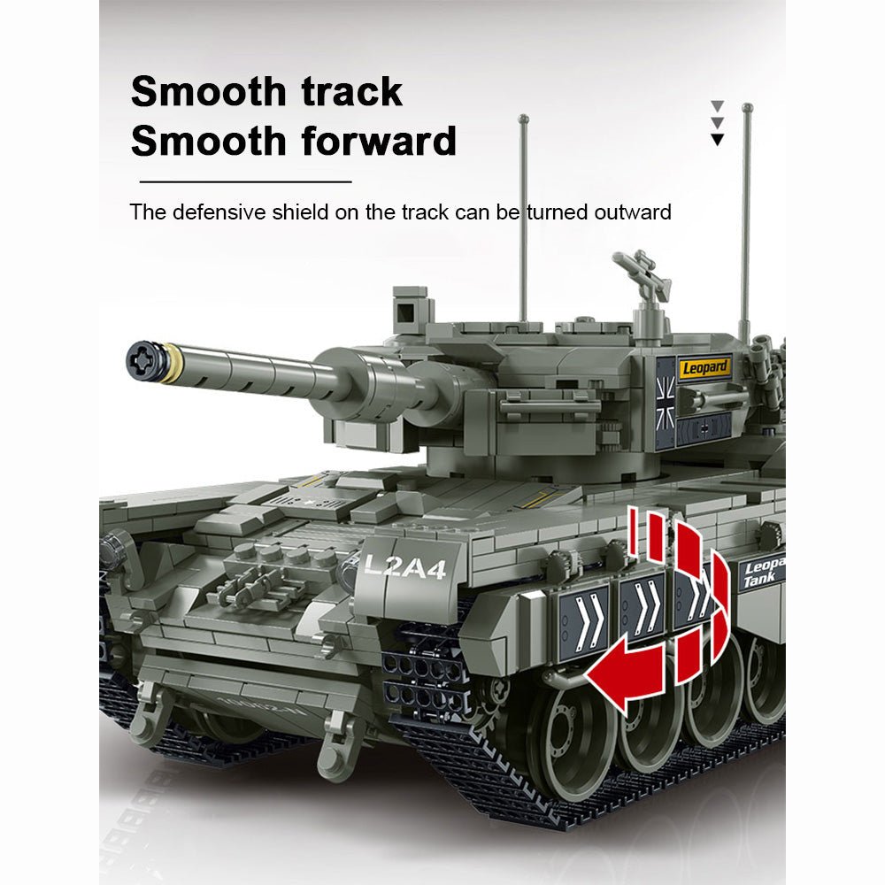 Leopard 2 Main Battle Tank - Building Set | Power Brickz