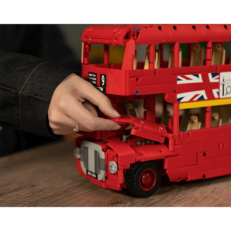 London Double-Deck Bus - Building Set | Power Brickz