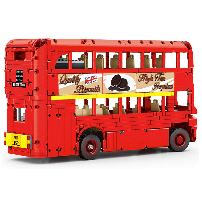 London Double-Deck Bus - Building Set | Power Brickz