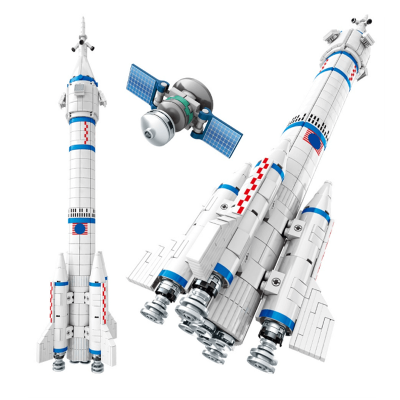 Long March 2F Launch Vehicle - Building Set | Power Brickz