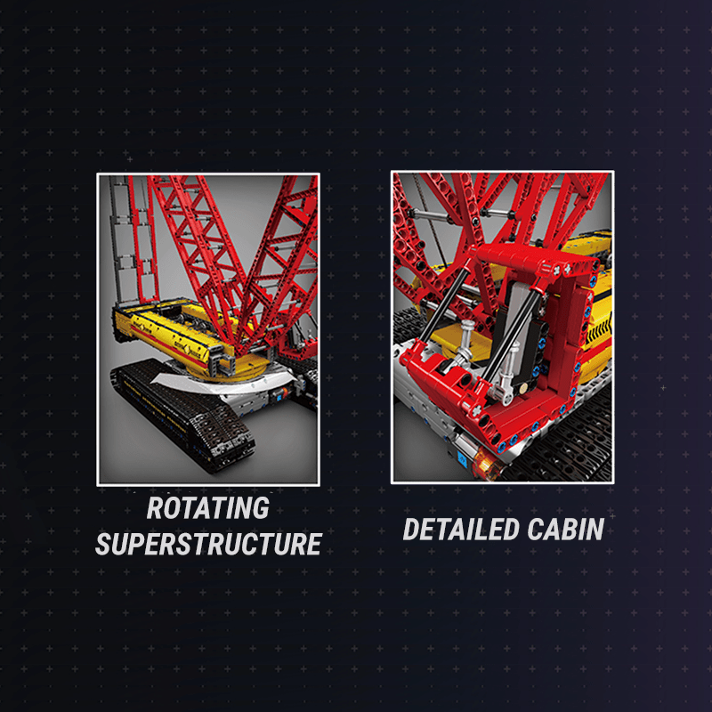 Heavy Lift Crawler Crane - Building Set | Power Brickz