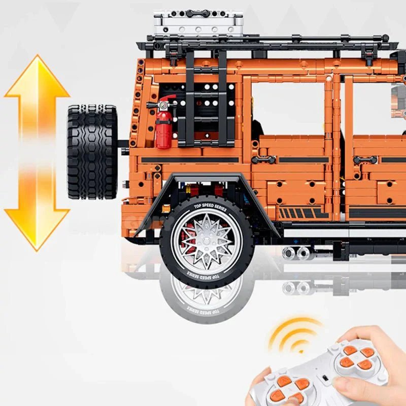 Luxury 4x4 G63 Off-Road Wagon – brick-built display model made from building blocks