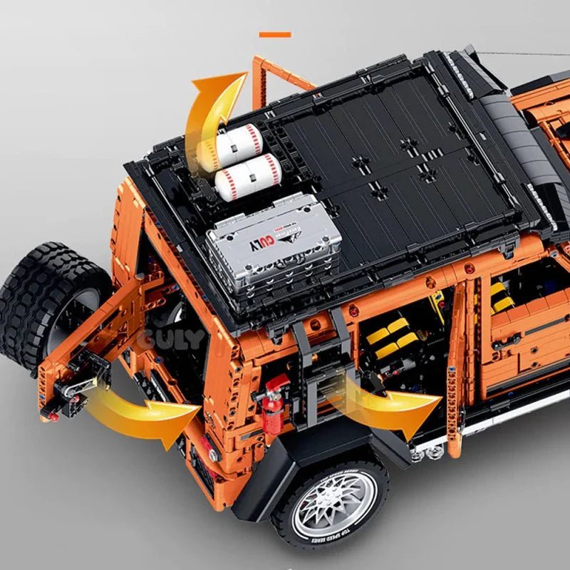 Luxury 4x4 G63 Off-Road Wagon – brick-built display model made from building blocks