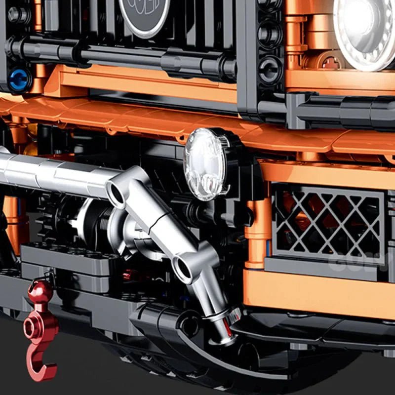 Luxury 4x4 G63 Off-Road Wagon – brick-built display model made from building blocks