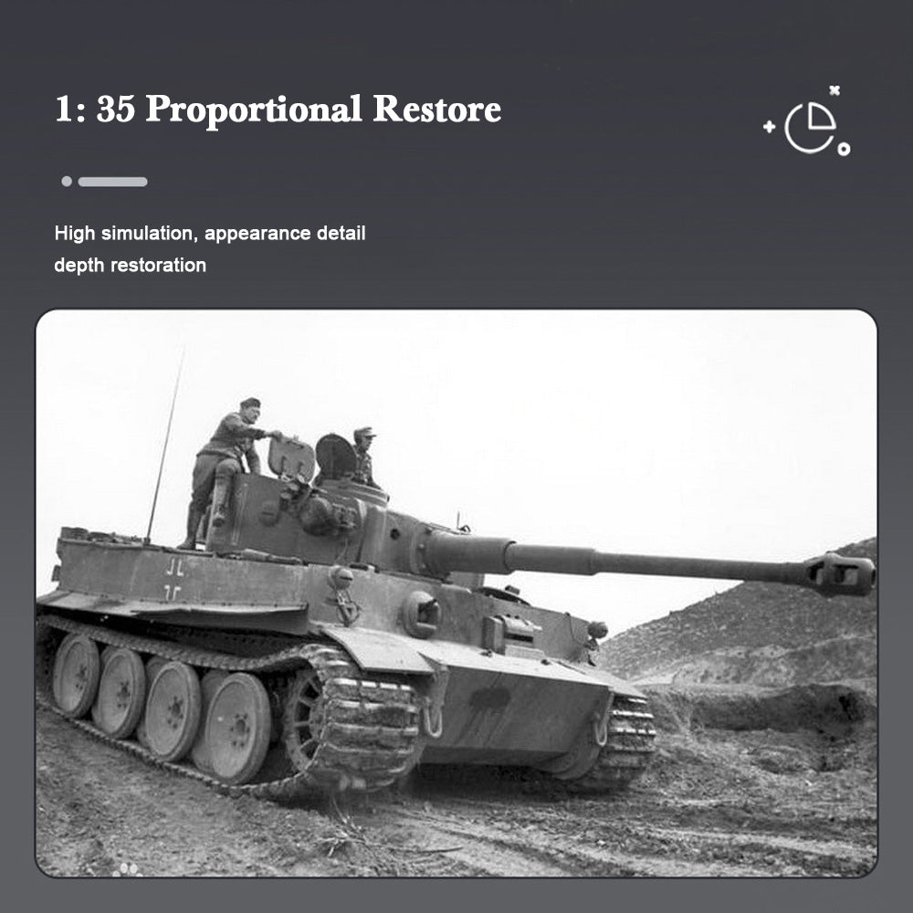 M38-B0851 Panzerkampfwagen Tiger Remote Controlled - Building Set | Power Brickz