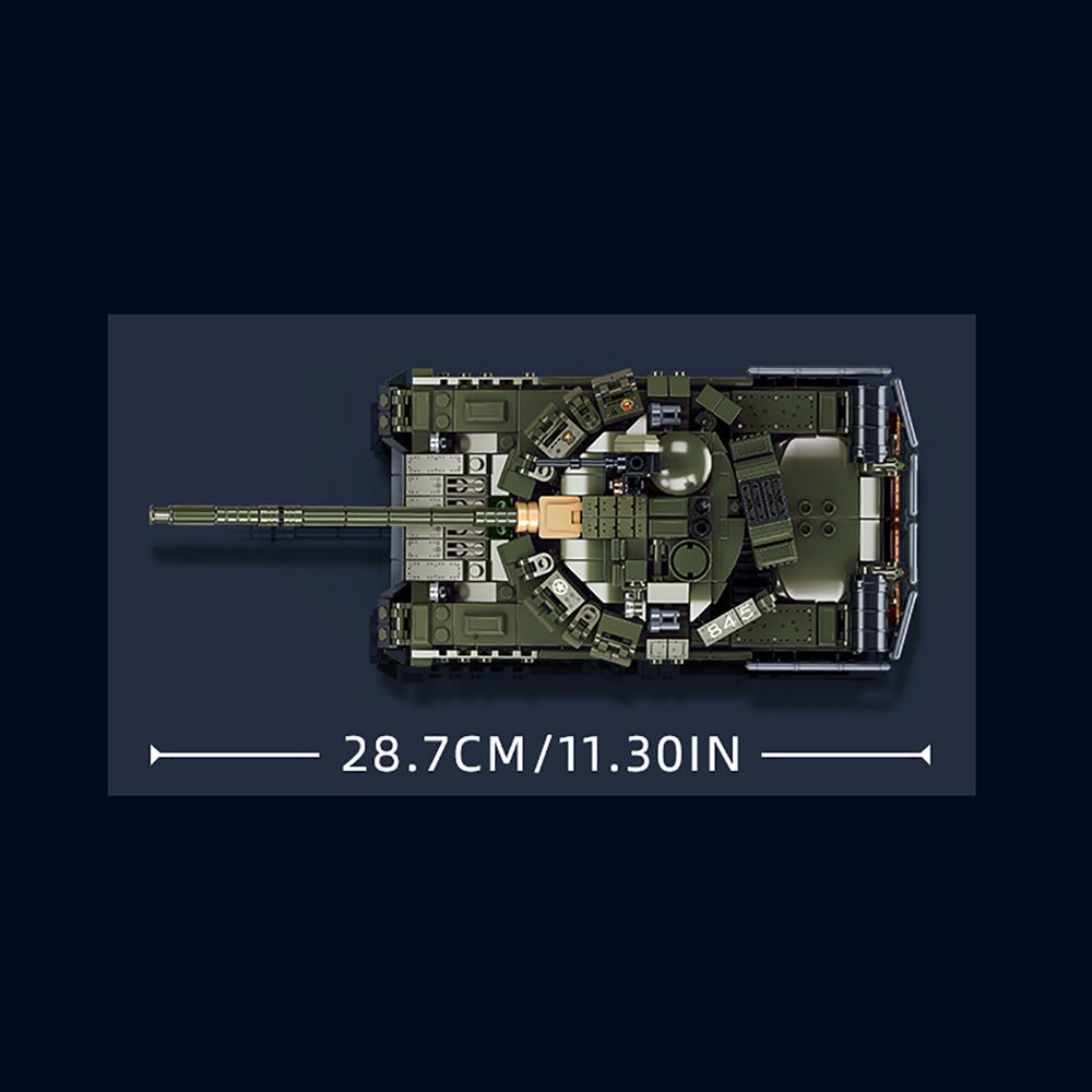M38-B1178 T-80BVMS Main Battle Tank - Building Set | Power Brickz