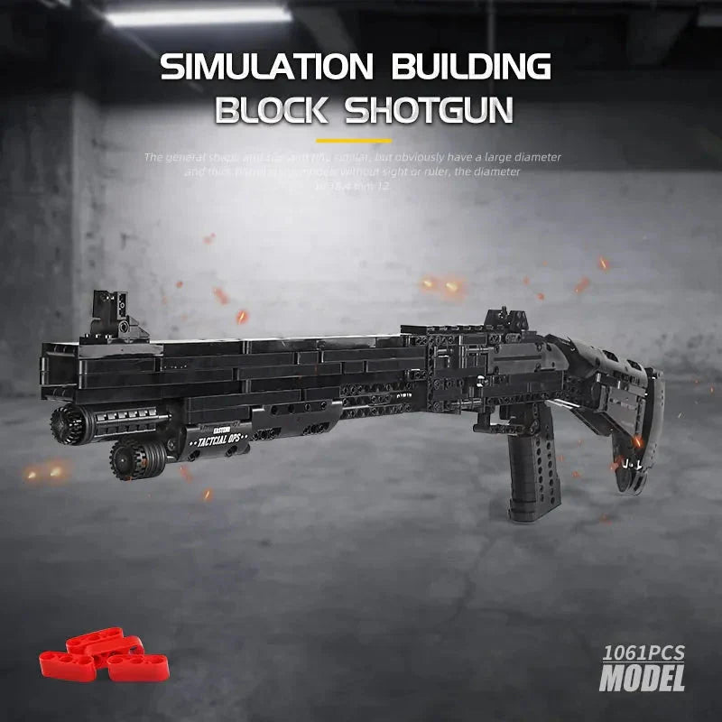 M4 Super 90 Shotgun - Building Set | Power Brickz