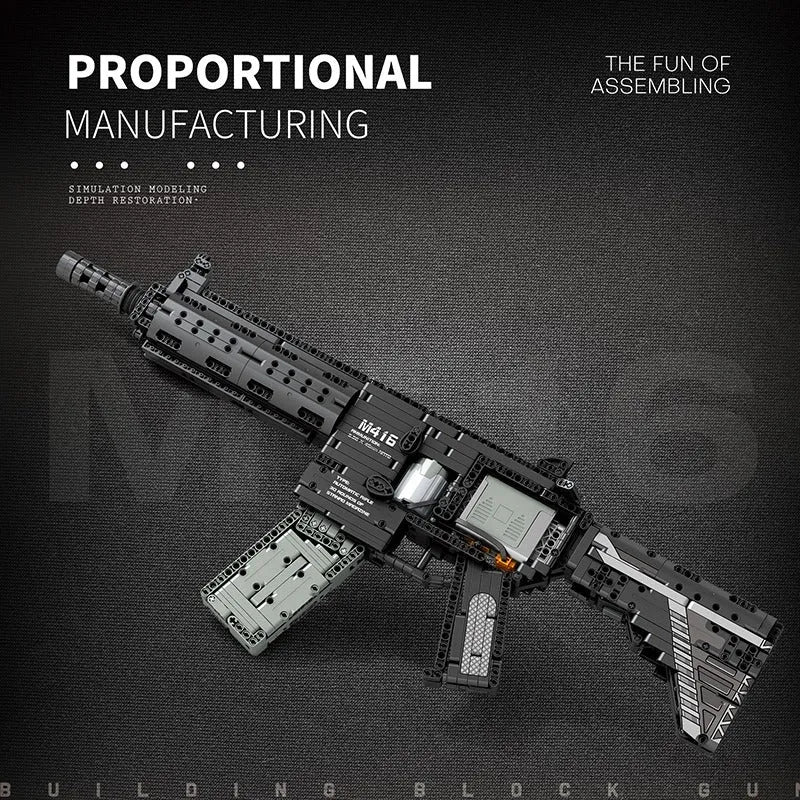 M416 Assault Rifle - Building Set | Power Brickz