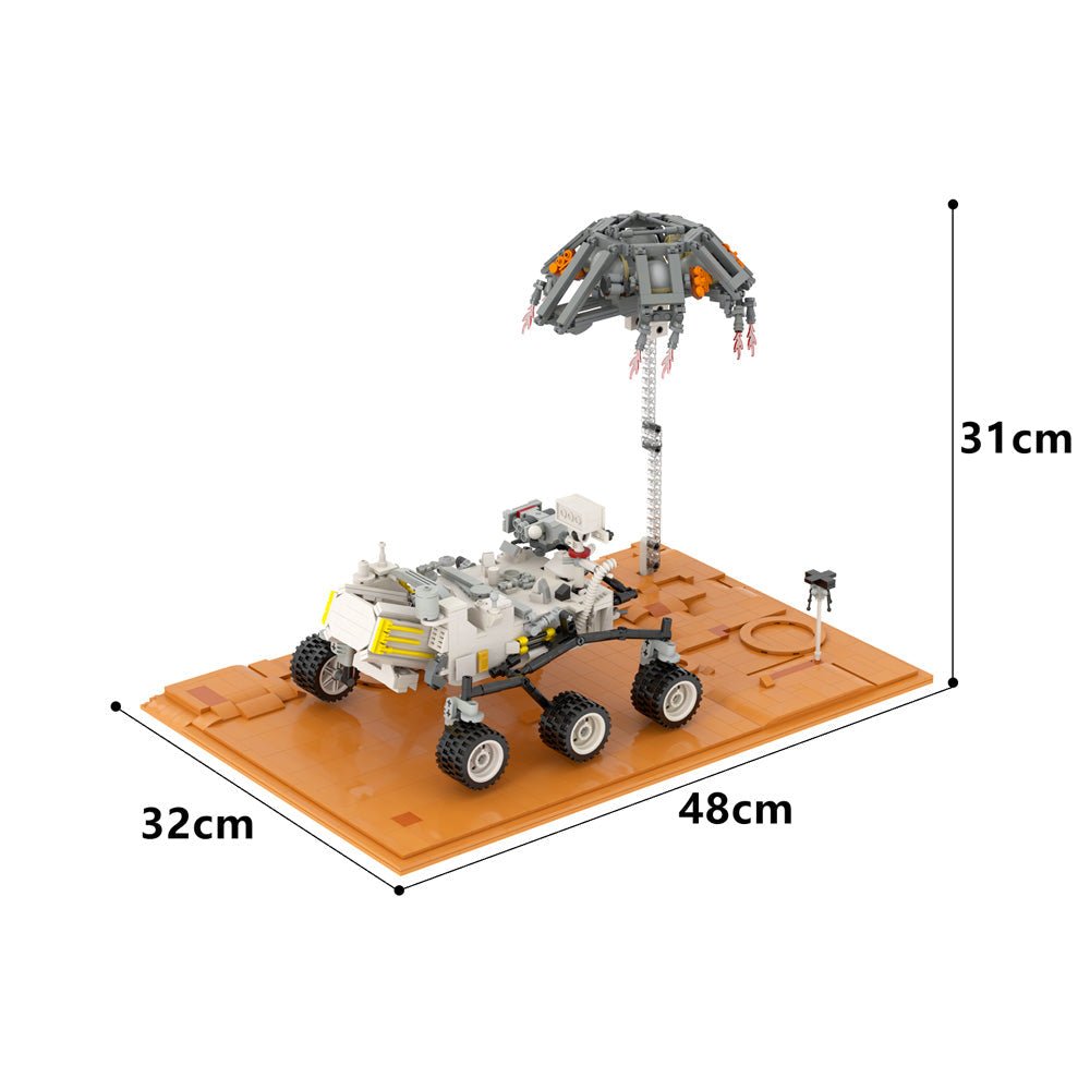 Mars Rover with Mars Base - Building Set | Power Brickz