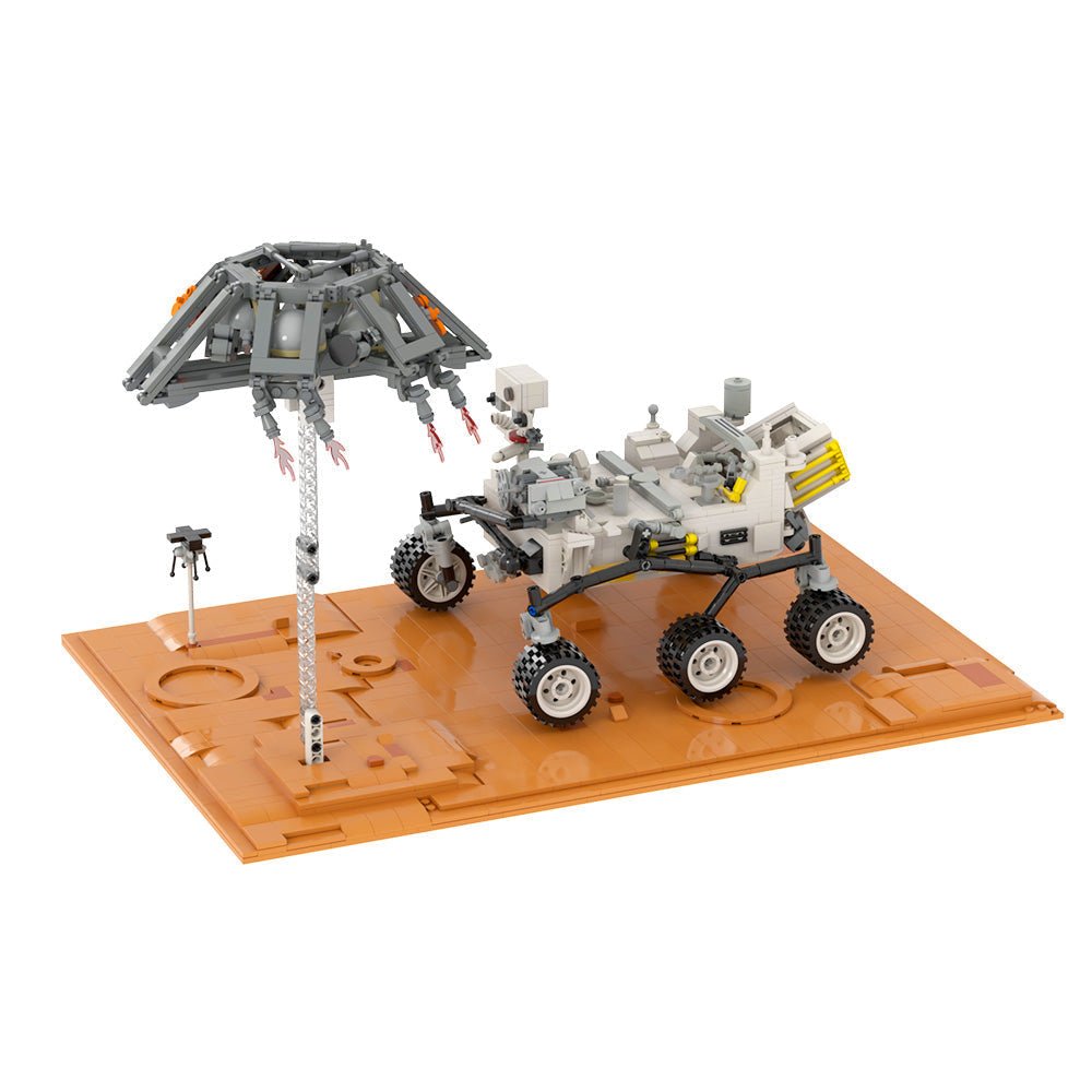 Mars Rover with Mars Base - Building Set | Power Brickz