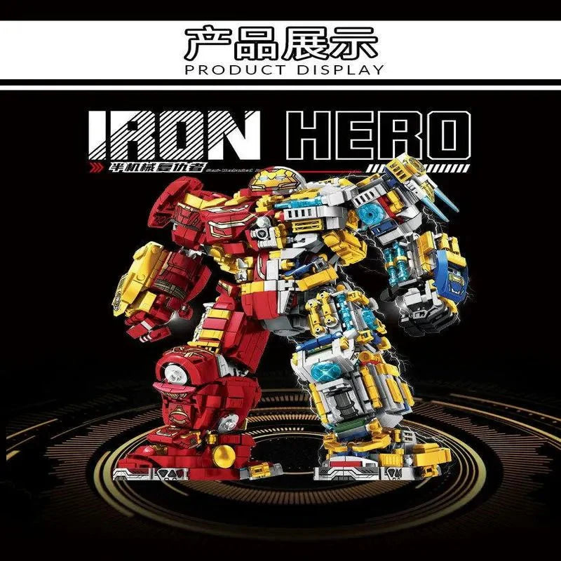 Marvel Super Iron Hero Warrior Robot - Building Set | Power Brickz