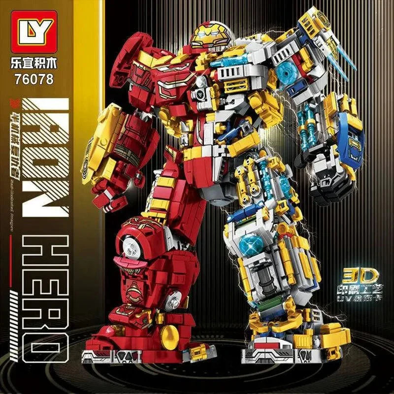 Marvel Super Iron Hero Warrior Robot - Building Set | Power Brickz