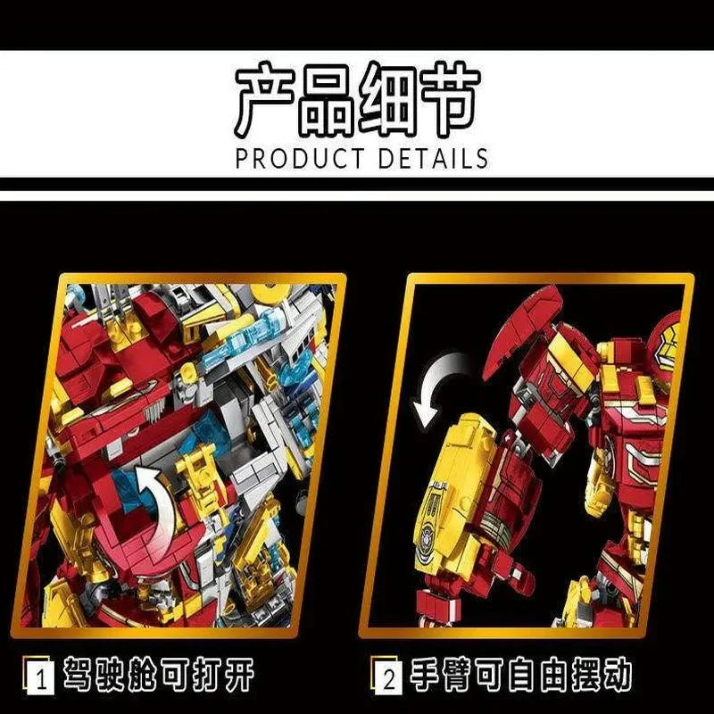 Marvel Super Iron Hero Warrior Robot - Building Set | Power Brickz