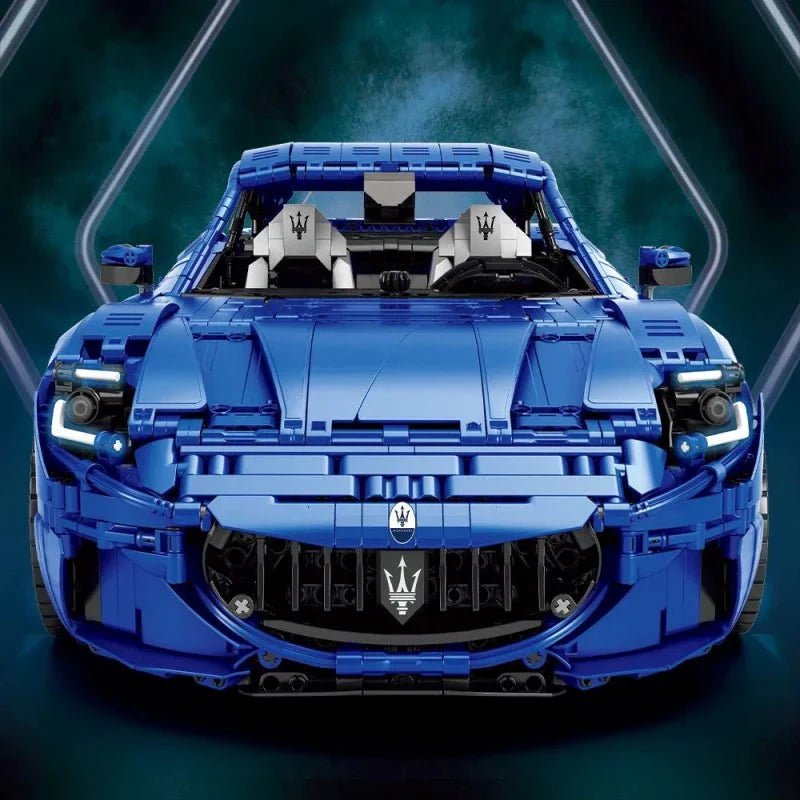 Maserati GranTurismo Blue Edition - Building Blocks Set | Power Brickz