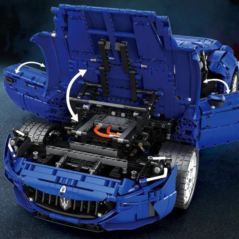Maserati GranTurismo Blue Edition - Building Blocks Set | Power Brickz