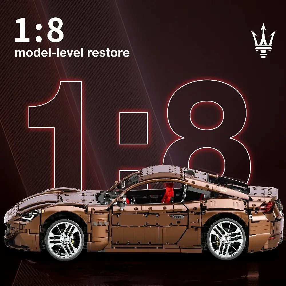 Maserati GranTurismo Bronze Edition - Building Blocks Set | Power Brickz