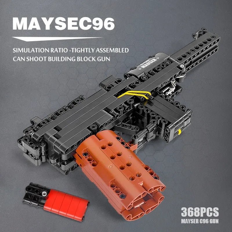 Mauser C96 Pistol - Building Set | Power Brickz