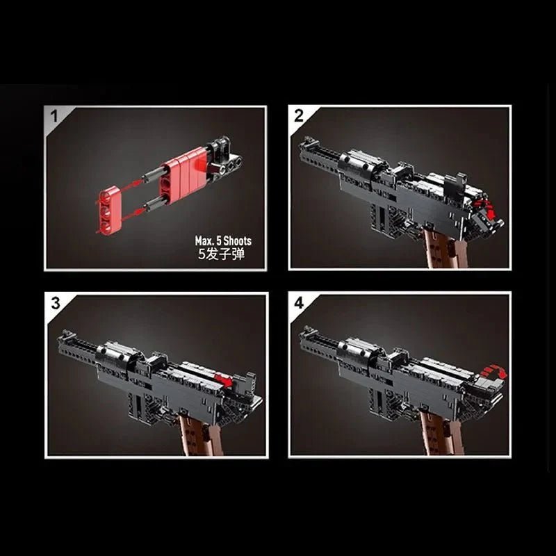 Mauser C96 Pistol - Building Set | Power Brickz
