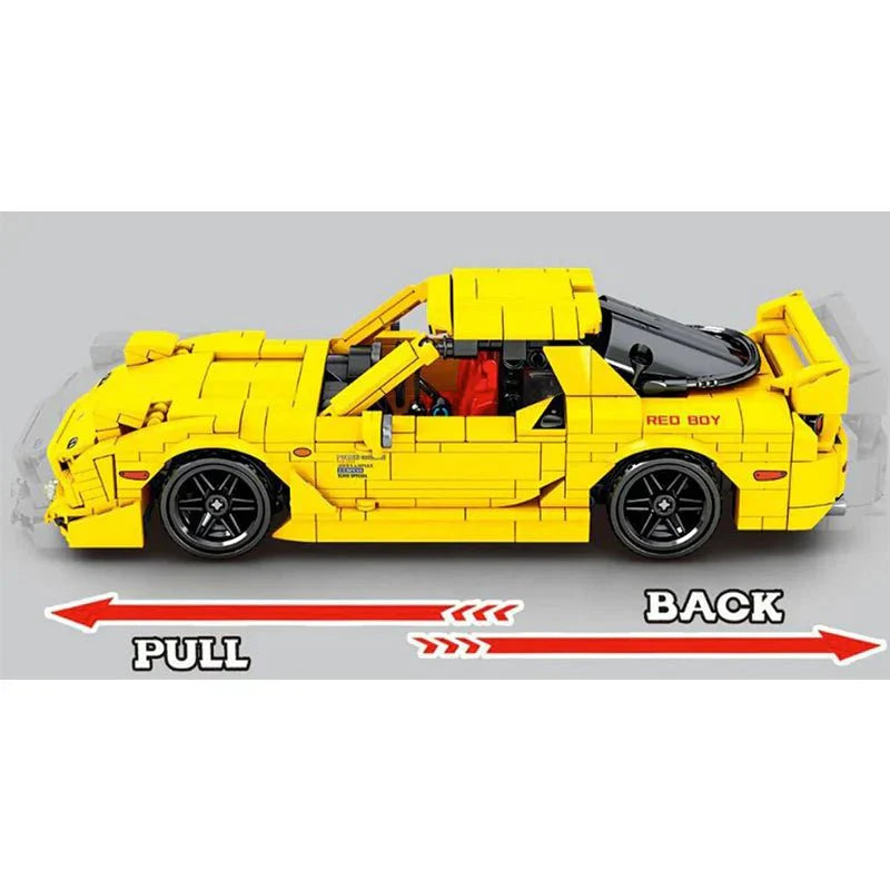 RX7 JDM Rotary Street Coupe - Building Blocks Set | Power Brickz