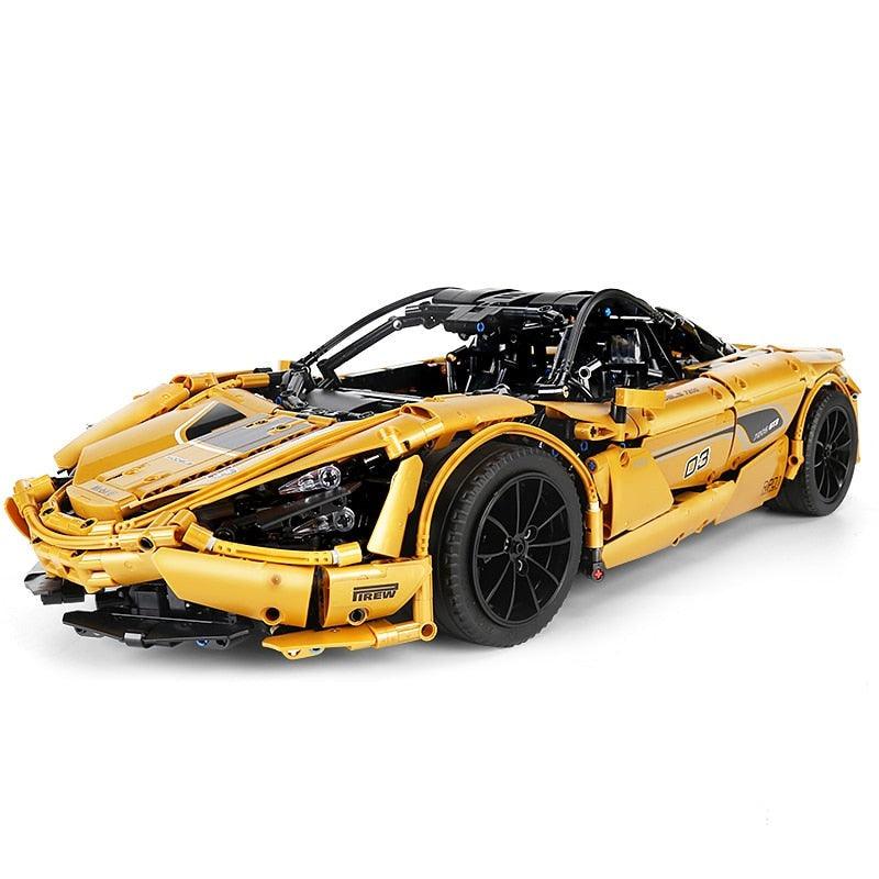 Twin-TurboSupercar Yellow - Building Blocks Set | Power Brickz