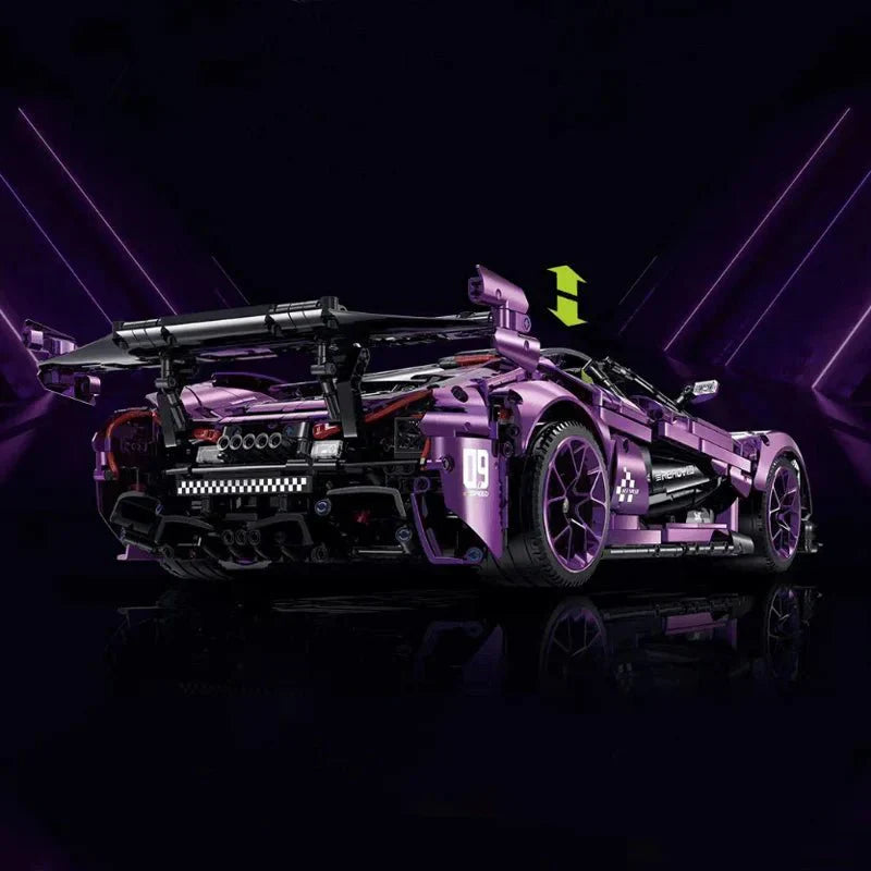 Satin Purple P1 GTR - Building Blocks Set | Power Brickz