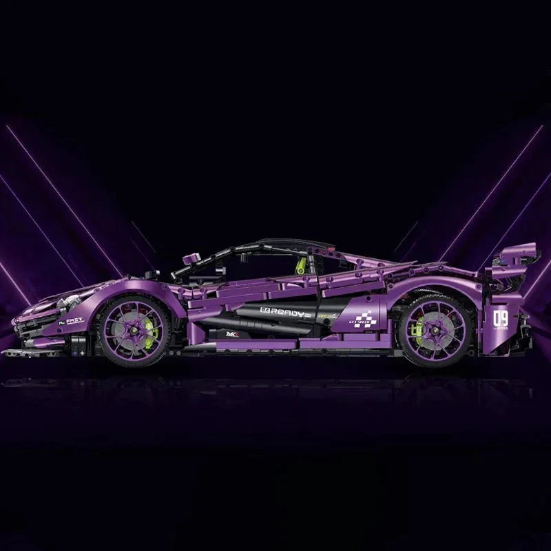 Satin Purple P1 GTR - Building Blocks Set | Power Brickz