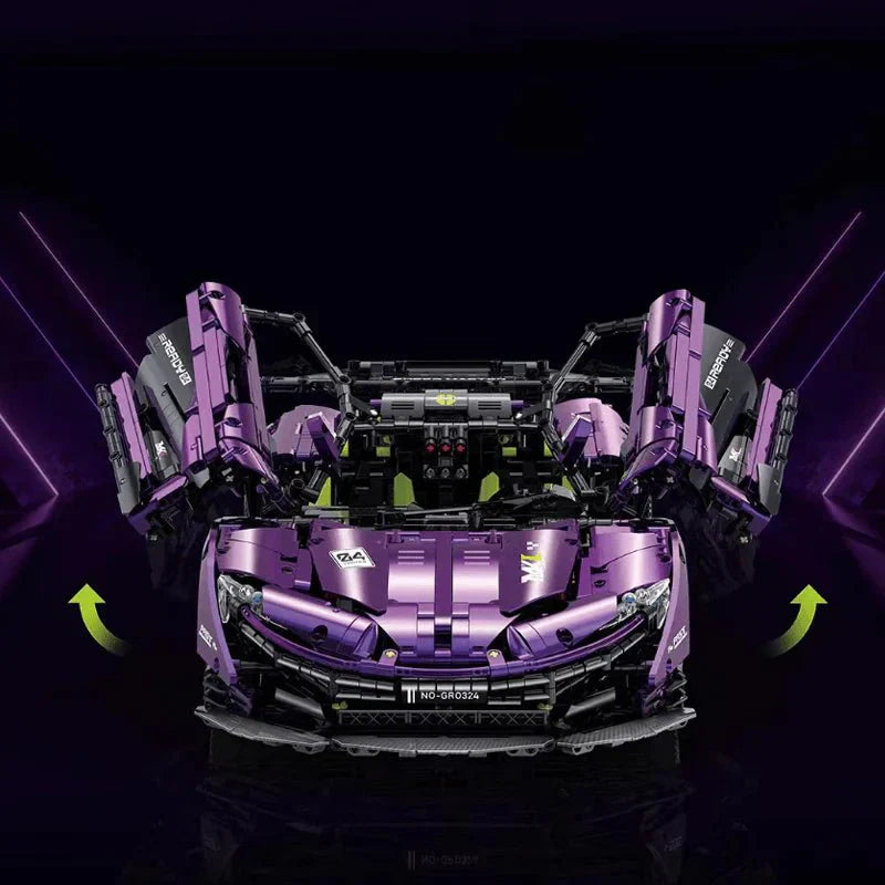 Satin Purple P1 GTR - Building Blocks Set | Power Brickz
