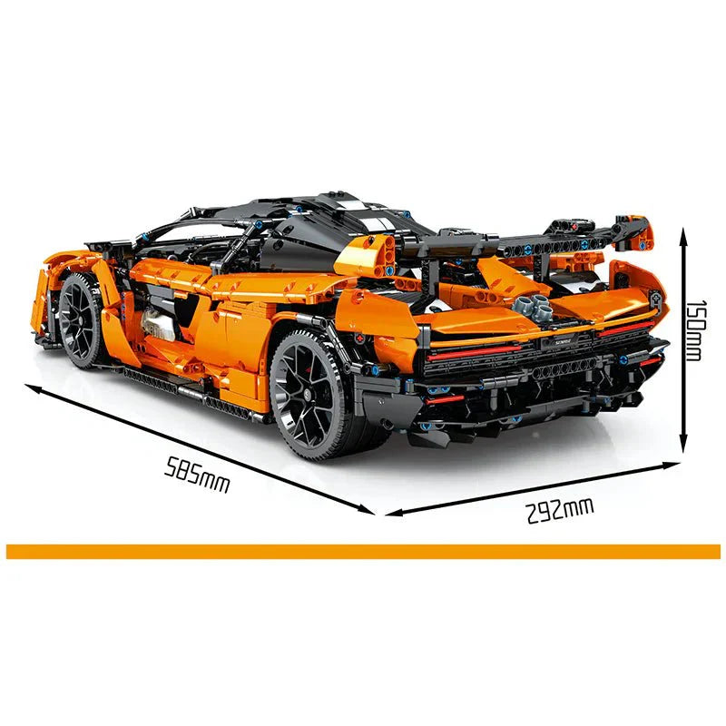 Track-Spec Senna GTR - Building Blocks Set | Power Brickz